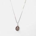 Collar Hv Hermanas Villegas de plata 925 con cadena veneciana y medalla ovalada de la Virgen Milagrosa en relieve