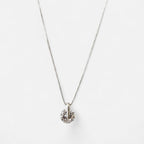 Collar Hv Hermanas Villegas de plata 925 con cadena veneciana y colgante de punto de luz brillante