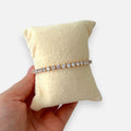 Pulsera Tennis Hv Hermanas Villegas en oro rosa con circones redondos brillantes